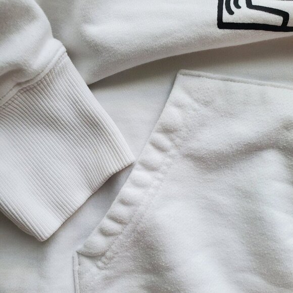 KEITH HARING x TOKYO 80s Art Pop Shop Long Sleeve Sweat Pullover Hoodie M - Picture 6 of 16